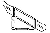 Skuffer & samleskinne kanaler - Wibe Universal corner 70mm - CSU36110002