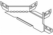 Skuffer & samleskinne kanaler - Wibe Branching piece 400mm - CSU36074002