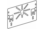Skuffer & samleskinne kanaler - Wibe Mounting plate - CSU08090109