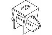 Skuffer & samleskinne kanaler - Wibe Ceiling bracket vertical - CSU08020100