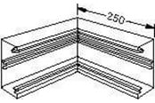 Skuffer & samleskinne kanaler - Hager Inner corner br 70170 pw - L9101PERL