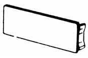 Skuffer & samleskinne kanaler - Tehalit End plate br 70130 grey - M55737030