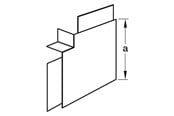 Skuffer & samleskinne kanaler - Hager Flat bend hf lf/lfh 40090 ph - LFF40095PH