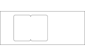 Skuffer & samleskinne kanaler - Hager Cover 2m 2se/br 170 perlewhite - 2SE/BR170PH