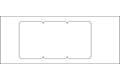 Skuffer & samleskinne kanaler - Hager Cover 3m 3se/br 130 perlewhite - 3SE/BR130PH