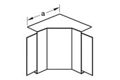 Skuffer & samleskinne kanaler - Tehalit Inner corner lf 20035/36 ph - M6141PH
