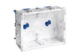 Skuffer & samleskinne kanaler - Hager Junction box clicline double - SC2-BRHN/BLÅ FOD