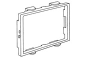 Skuffer & samleskinne kanaler - Hager Frame brn pw for clicline double - 2RC/BRN PH
