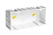 Skuffer & samleskinne kanaler - Hager Junction box tripel opus - SO3-BR/GUL FOD