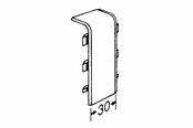 Skuffer & samleskinne kanaler - Tehalit Coupling plate sl 20051 m 5555 perlewhite - M5555PH
