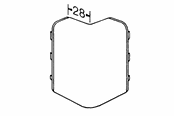Skuffer & samleskinne kanaler - Tehalit External corner sl 20051 m 5552 perlewhite - M5552PH