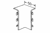 Skuffer & samleskinne kanaler - Tehalit Internal corner sl 20051 m 5551 perlewhite - M5551PH