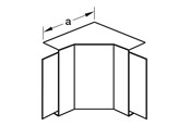 Skuffer & samleskinne kanaler - Tehalit Inner corner lf/lfh 30045 ph - M6181PH