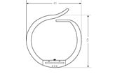 Skuffer & samleskinne kanaler - Tehalit Vk-flex l2242 grey adhesive - L2242