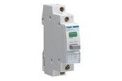 Komponenter for switchboxes og skap - Hager Impulse 1no pushbutton + green led 230v - SVN411