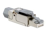 Nettverkskabel - Leviton Cat 6a universal tool free plug - Grå - 6APLG-S6A