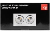 Lamper - SG Armaturen Junistar square isosafe dimtowarm white 2x7w - 901261