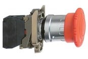 Trykknapper & Signalenheter - Schneider Electric Harmony emergency stop complete with ø40 mm toad head in red - XB4BS8445