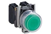 Trykknapper & Signalenheter - Schneider Electric Harmony push button complete with spring return in green and - XB4BP31
