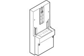 Switchboxes og skap - LK empty consumer unit - um-s - light grey - for pin connect - 169D1102
