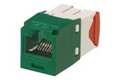 Tilbehør - PANDUIT Mini-com module cat 5e utp 8 pos 8 wire universal green - CJ5E88TGGR