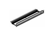 Kobber kabling - Leviton Patch panel for 24xrj45 tool-free jacks 1u black - MMCPNLX24SIJ2MIL