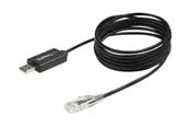 Nettverkskabel - StarTech.com 6 ft. / 1.8 m Cisco USB Console Cable - USB to RJ45 - 460Kbps - serial cable - 1.8 m - black - Svart - 1m - ICUSBROLLOVR