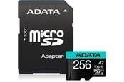 Minnekort - A-Data Premier Pro MicroSD/SD V30S - 100MB/s - 256GB - AUSDX256GUI3V30SA2-RA1