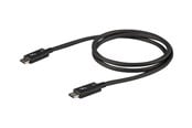 FireWire-/ThunderBolt-kabel - StarTech.com Thunderbolt 3 (40Gbps) USB C Cable - Black - 80cm - TBLT34MM80CM