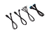 Kabinett-tilbehør - Corsair Premium Sleeved Front Panel Extension Kit 30cm - Svart - CC-8900244