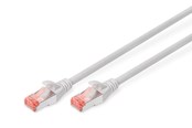 Nettverkskabel - DIGITUS CAT 6 S-FTP Patch Cord - 0.25m - Grå - 0.25m - DK-1644-0025