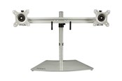 Skjermholder - StarTech.com Dual-Monitor Stand for up to 24" Monitors - Horizontal Silver - stand - ARMDUOSS
