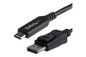 Skjermkabel - StarTech.com 5.9 ft. (1.8 m) - USB-C to DisplayPort Adapter Cable - 8K - HBR3 - external video adapter - black - CDP2DP146B
