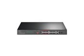 Switch/splitter - TP-Link TL-SL1218MP 16-Port 10/100 Mbps + 2-Port Gigabit Rackmount Switch with 16-Port PoE+ - TL-SL1218MP