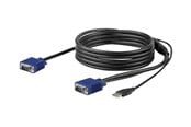 KVM-kabel - StarTech.com 10ft / 3m USB KVM Cable for Rackmount Consoles - VGA and USB - video / USB cable - 3 m - RKCONSUV10