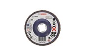 Vinkelsliper - Bosch X-LOCK-lamellslipeskiver, rett modell, plastplate, Ø125 mm, G 60, X571, Best for Metal, 1 stk. D= 125 mm, G= 60, rett - 2608619210