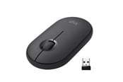 Mus - Logitech M350 Pebble Wireless Mouse - Graphite - Mus - Optisk - 3 knapper - Svart - 910-005718