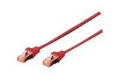 Nettverkskabel - DIGITUS CAT 6 S/FTP Patchk..5m.rot - Rød - 5m - DK-1644-050/R