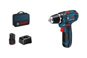 Skru/Bormaskin - Bosch Professional GSR 12 V - 15 W/ 2 x 2 Ah charger - 060186810F
