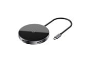 USB-hub - Baseus Mirror series Qi charger and USB-C hub with HDMI 2xUSB 2.0 1xUSB 3.0 and PD USB-hub - WXJMY-A0G
