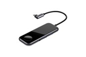 Mobil - Adaptere og ladere - Baseus Mirror series USB-C adapter with built in charger for Apple Watch - CAHUB-AZ0G