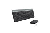 Tastatur - Logitech Slim Wireless Combo MK470 - Tastatur & Mussett - Engelsk (Storbritannia) - Svart - 920-009204