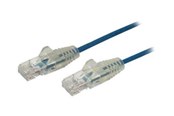 Nettverkskabel - StarTech.com 0.5m CAT6 Cable - Blue Slim CAT6 Patch Cord - Snagless - LSZH - patch cable - 50 cm - blue - Blå - 0.5m - N6PAT50CMBLS