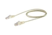 Nettverkskabel - StarTech.com 0.5m CAT6 Cable - Grey Slim CAT6 Patch Cable - Snagless - LSZH - patch cable - 50 cm - grey - Grå - 0.5m - N6PAT50CMGRS