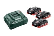 Batterier & Ladere - Metabo Basis-Set 3 x LiHD 4.0 Ah (685132000) - 685132000