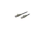 Nettverkskabel - StarTech.com 2m CAT6 Cable - Black Slim CAT6 Patch Cord - Snagless - LSZH - patch cable - 2 m - black - Svart - 2m - N6PAT200CMBKS