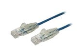 Nettverkskabel - StarTech.com 2m CAT6 Cable - Blue Slim CAT6 Patch Cord - Snagless - LSZH - patch cable - 2 m - blue - Blå - 2m - N6PAT200CMBLS