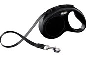 Hund - Flexi New CLASSIC S leash 5 m black - FL-3228