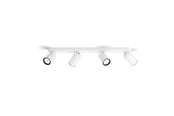 Lamper - Philips Pongee spotskinne 4xGU10, hvit - 915005531401