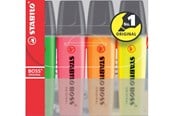 Skrive- & Tegneverktøy - STABILO BOSS highlighter set of 4 colors - 70/4
